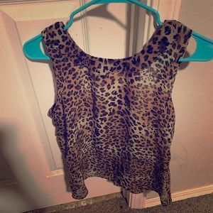 Animal print blouse